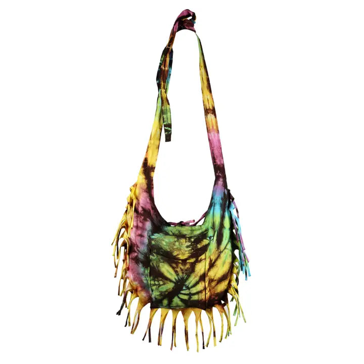 Rainbow Colored Tie Dye Crossbody