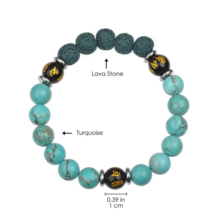 Mantra Mala Turquoise Bracelet