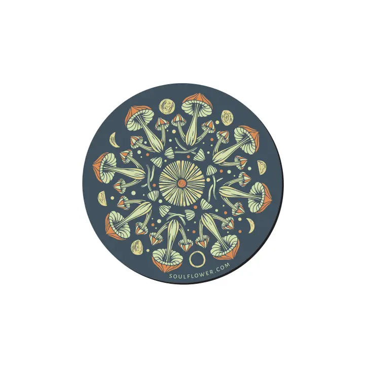Mushroom Mandala Magnet