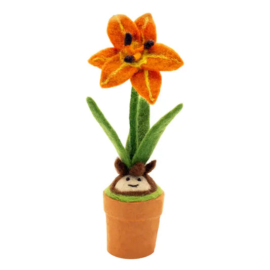 Felt Potted Day Lily Blossom