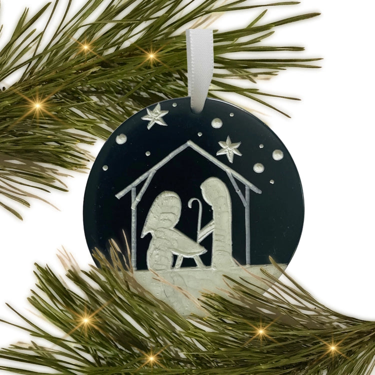 Soapstone Nativity Ornaments