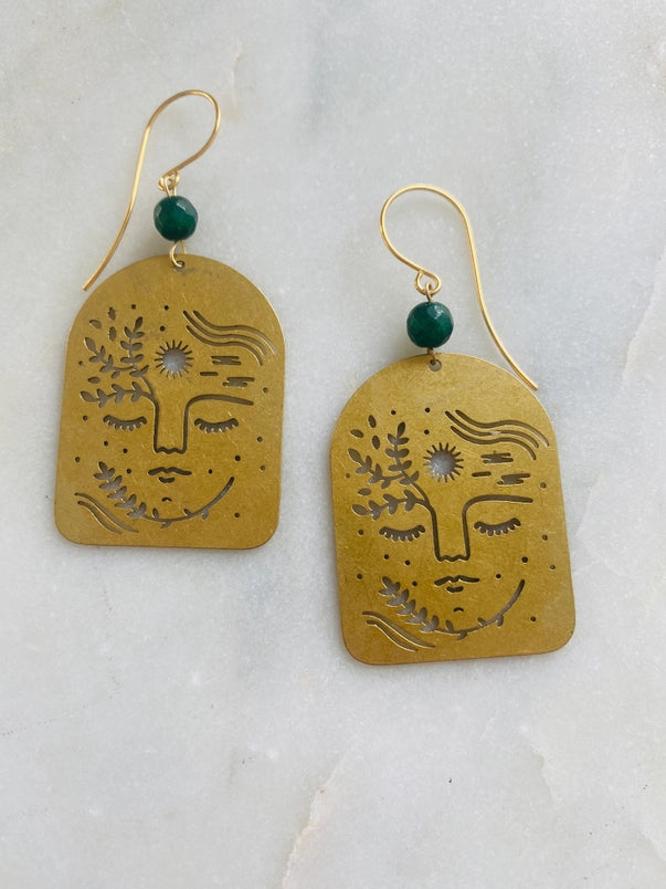 Jade Empowered Woman Earrings