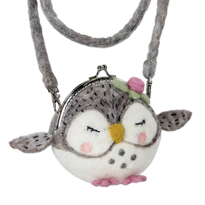 Olivia Owl Felt Clutch