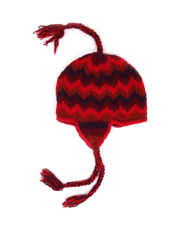 Wool Striped Trapper Hat