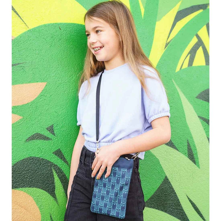 Cat Print Phone Carrier Crossbody