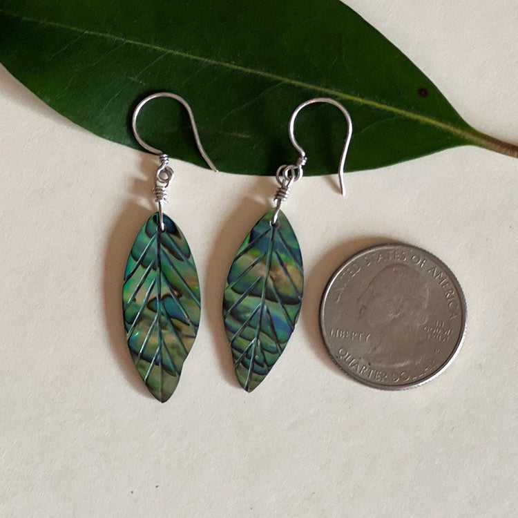 New Leaf Abalone Earring