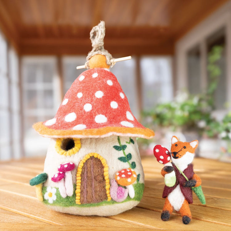 Foraging Fox Felt Ornament
