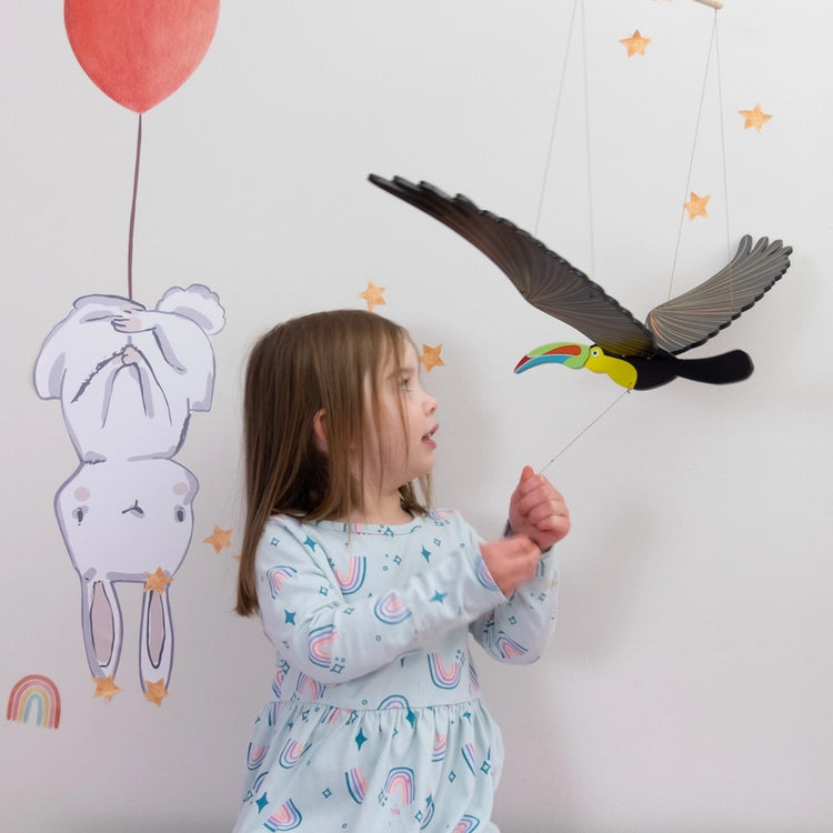 Toucan Flying Bird Mobile