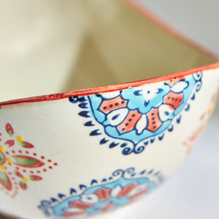 Ceramic Gond Boat Dish