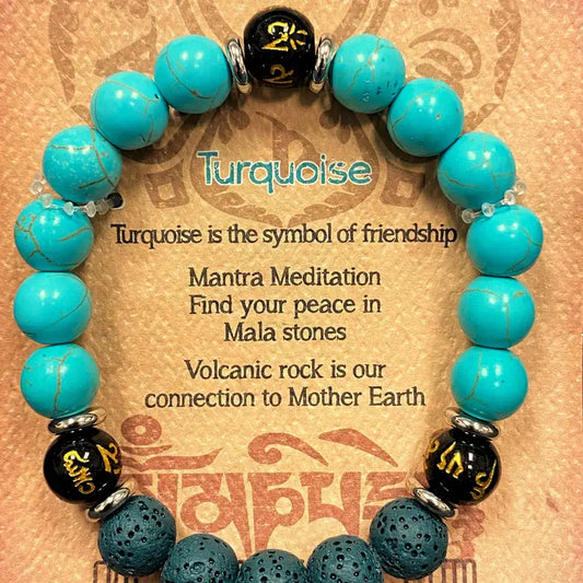 Mantra Mala Turquoise Bracelet
