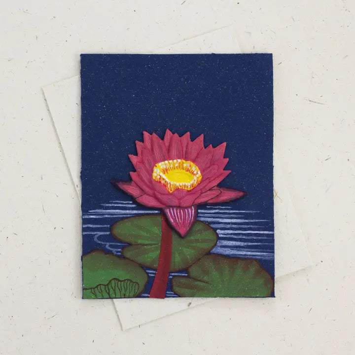 Lotus Flower Eco-Friendly Card