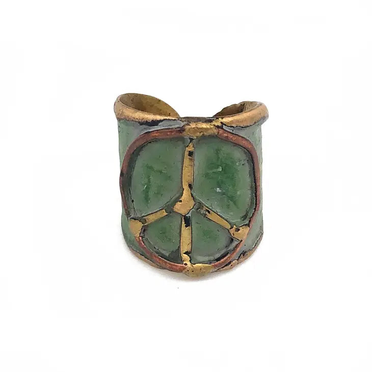 Brass Patina Cuff Ring