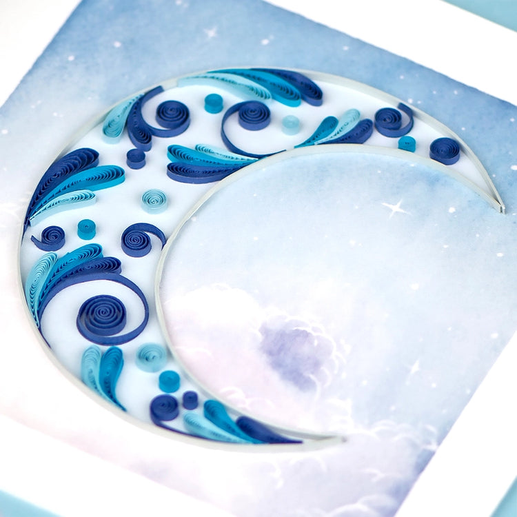 Crescent Moon Quilling Card