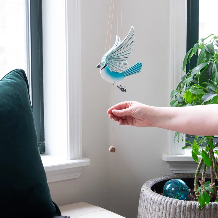 Blue Jay Flying Mobile