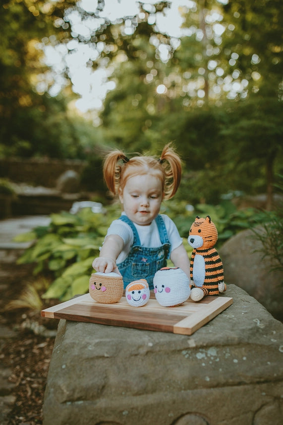 Knitted Tiger Stuffed Animal