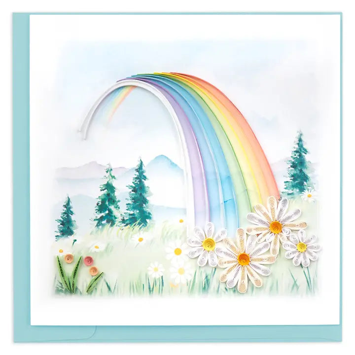 Rainbow Quilling Card