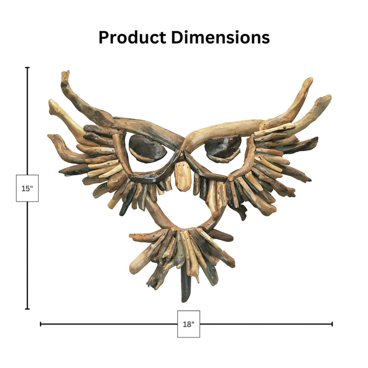 Owl Driftwood Wall Art
