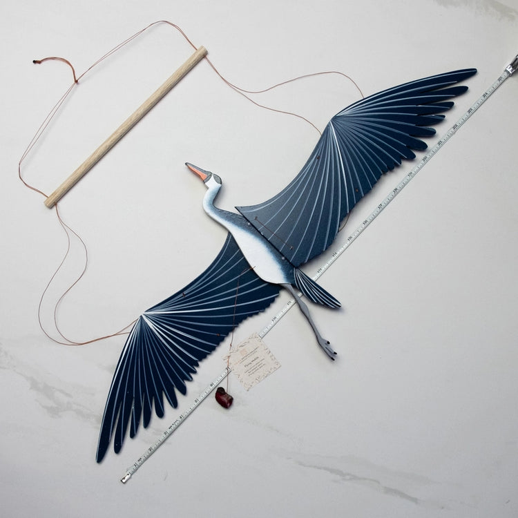 Blue Heron Flying Mobile