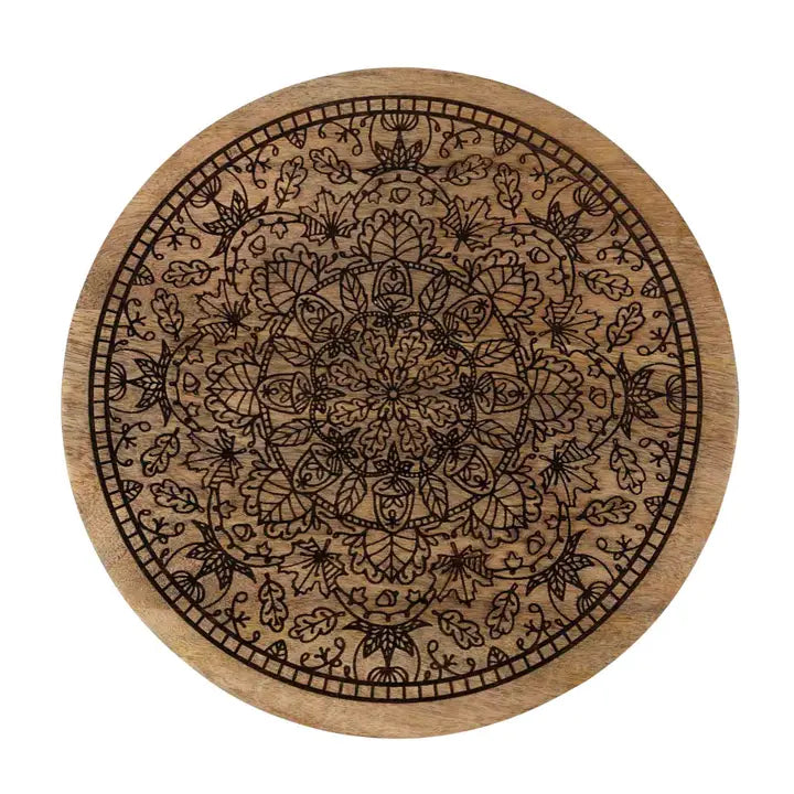 Mandala Wooden Lazy Susan