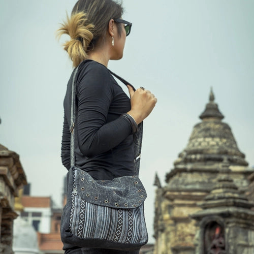 Tibetan Cotton Passport Bag