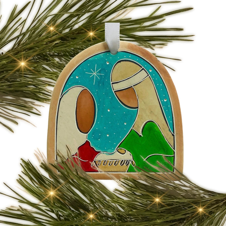 Soapstone Nativity Ornaments