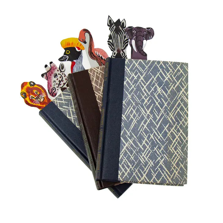 Leather Safari Animal Bookmark