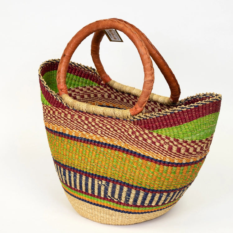 Bolga African Market Shopper Basket