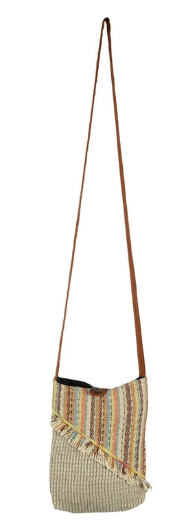 Multicolor Fringe Passport Bag