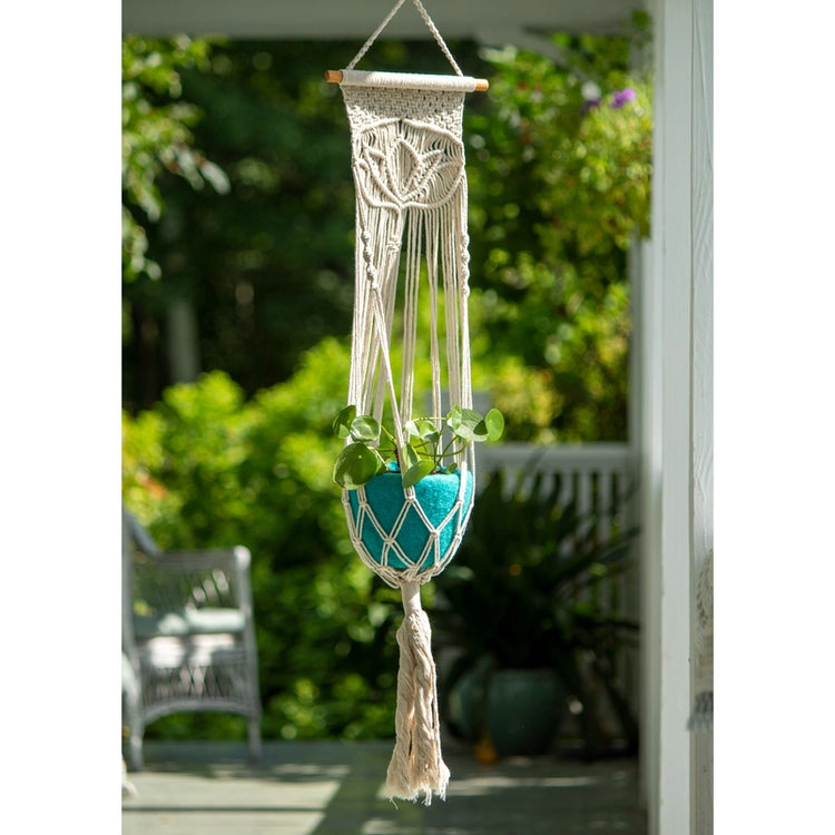 Macrame Lotus Plant Hanger