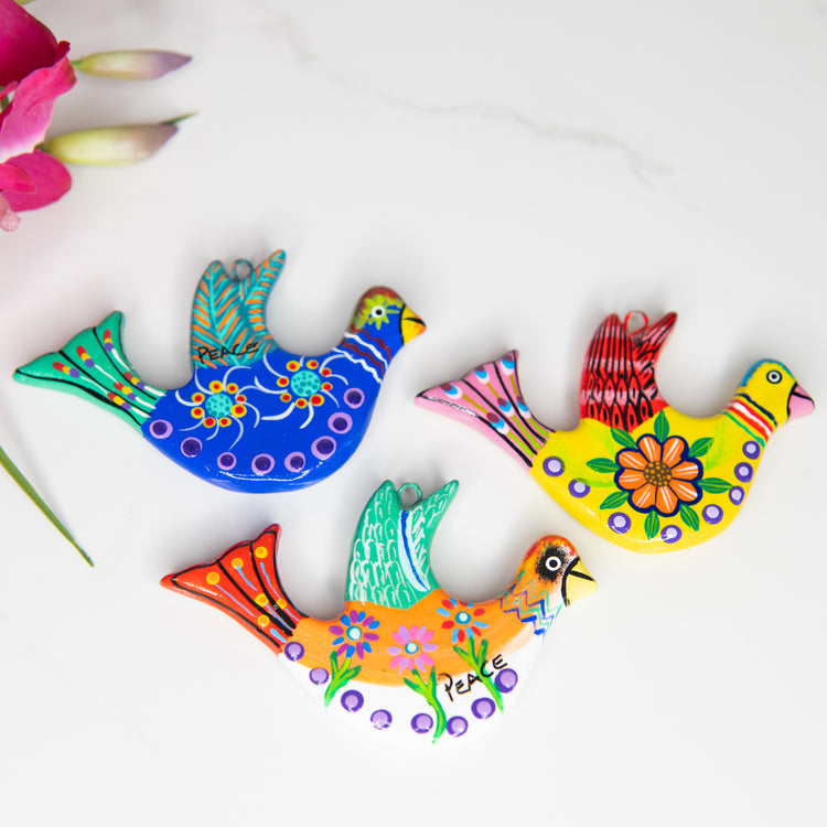 Ceramic Peace Dove Ornament