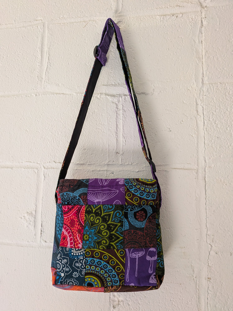 Petite Patch Shoulder Purse: Patchwork