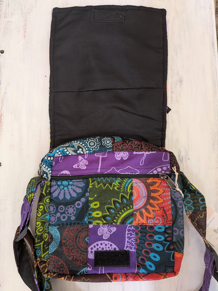 Petite Patch Shoulder Purse: Patchwork