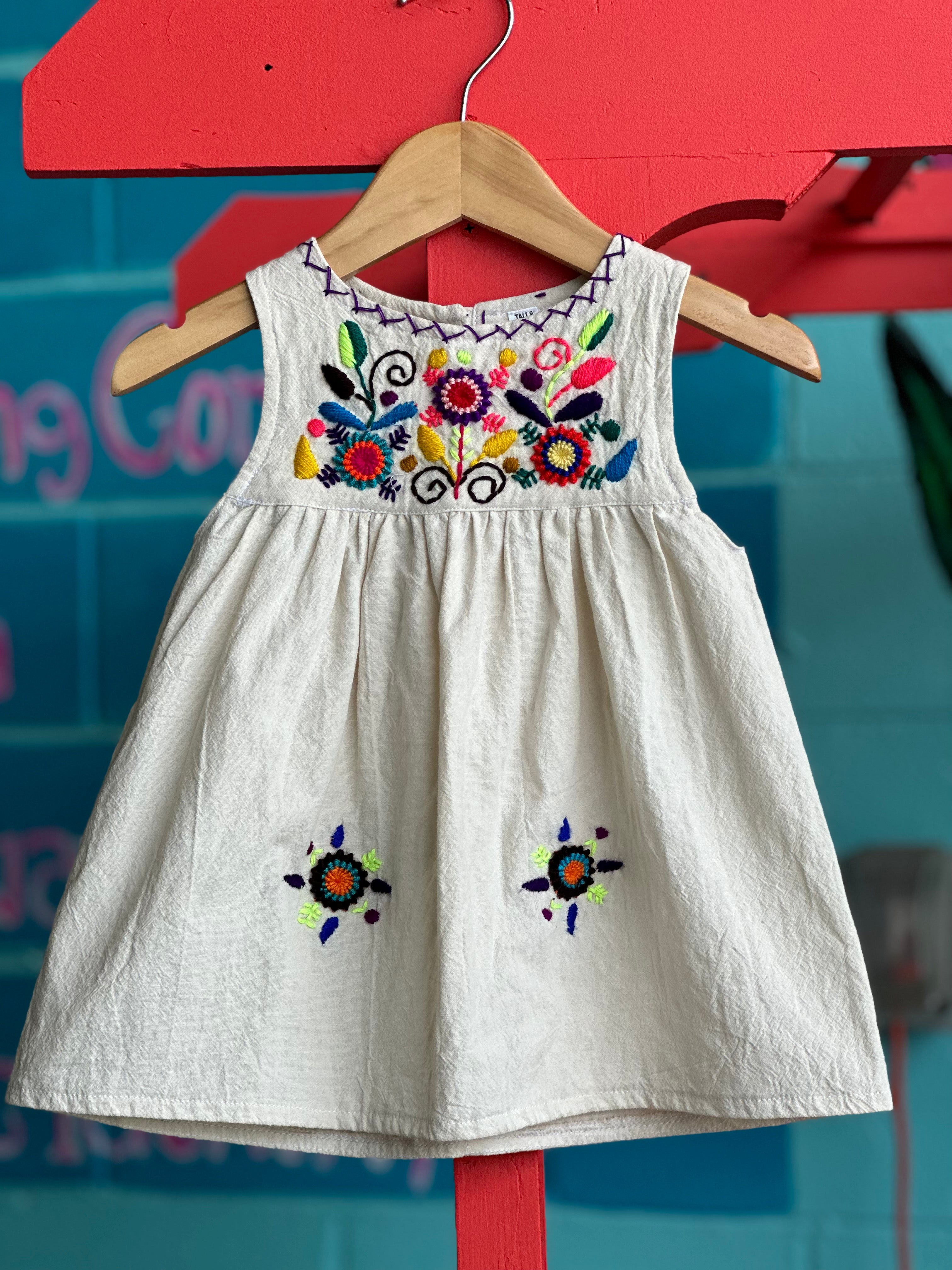 guatemalan embroidered dress Palm