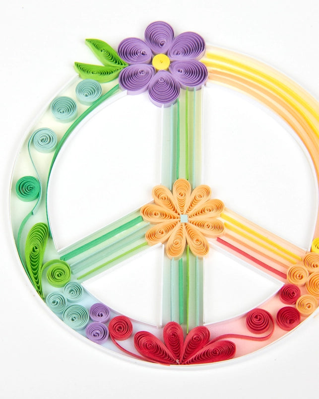 Peace Sign Quilling Card