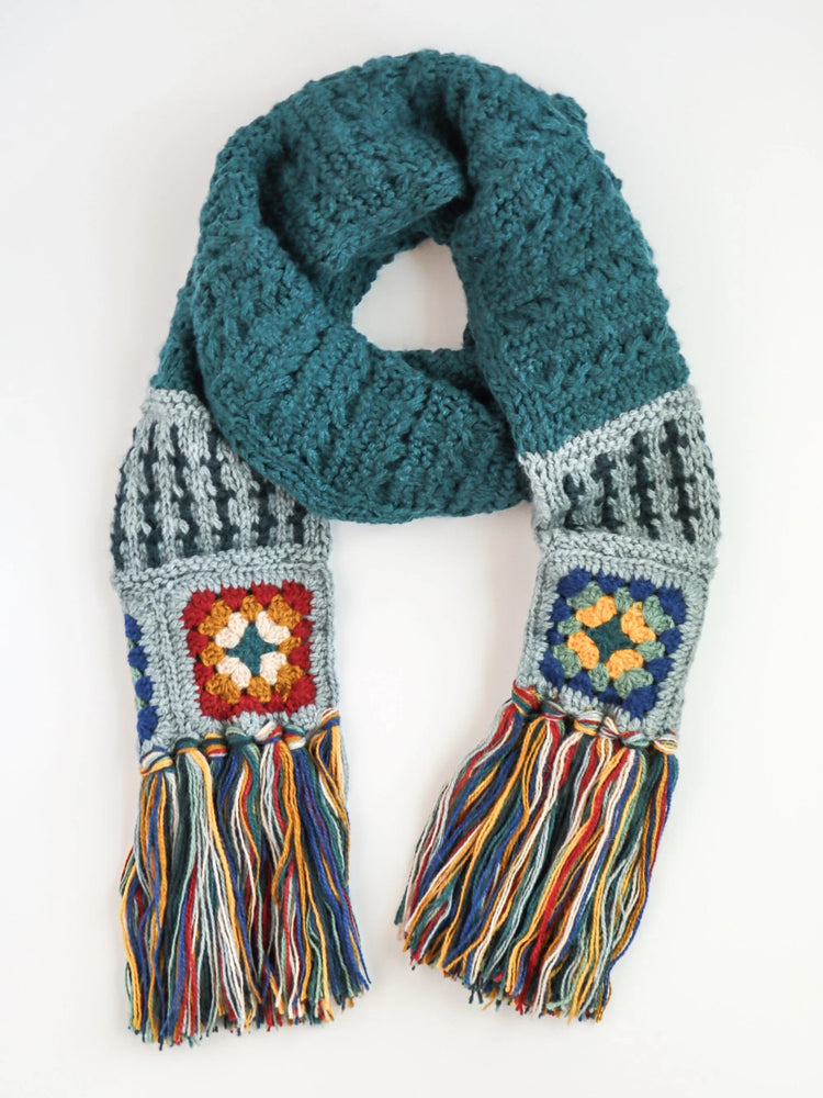 Retro Crochet Scarf