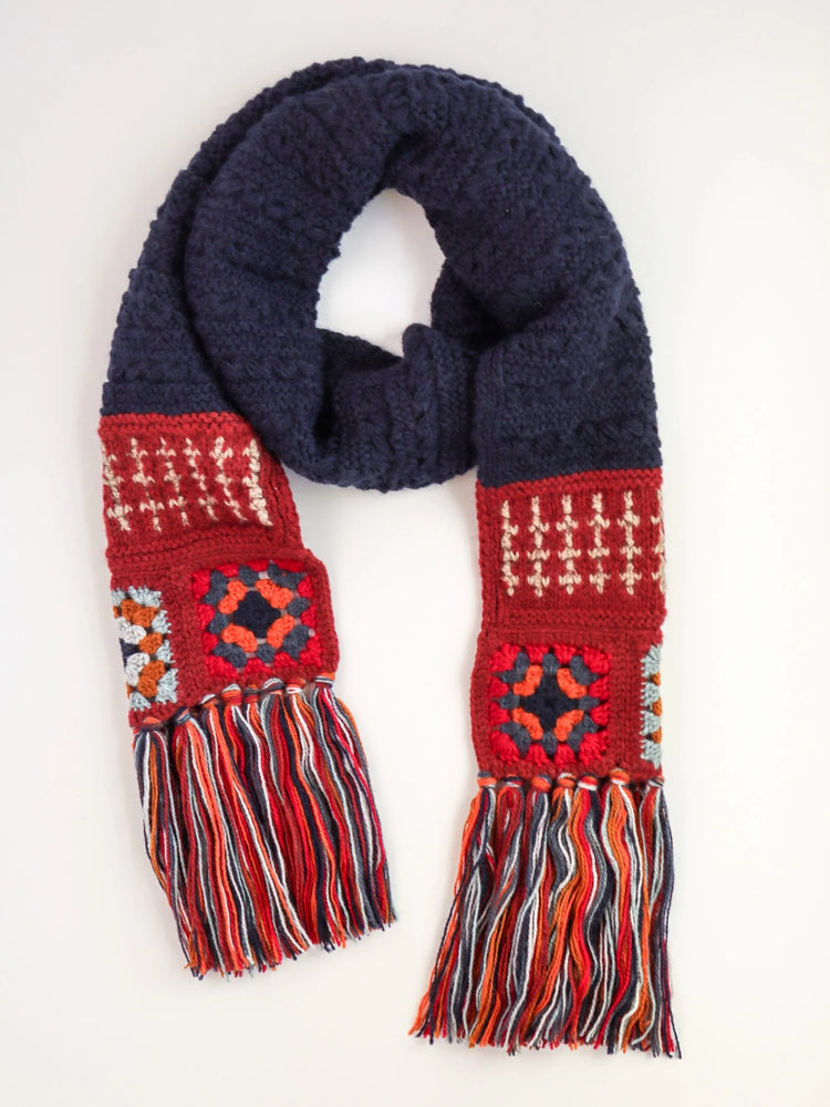Retro Crochet Scarf