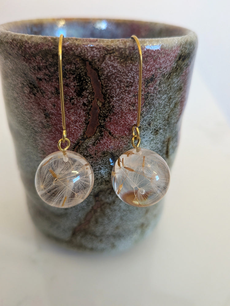 Mini Sphere Dandelion Earrings