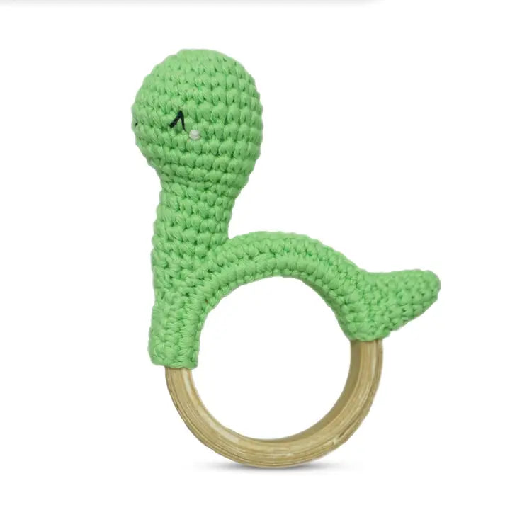 Knit Dinosaur Rattle