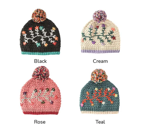 Flora Alpaca Winter Hat