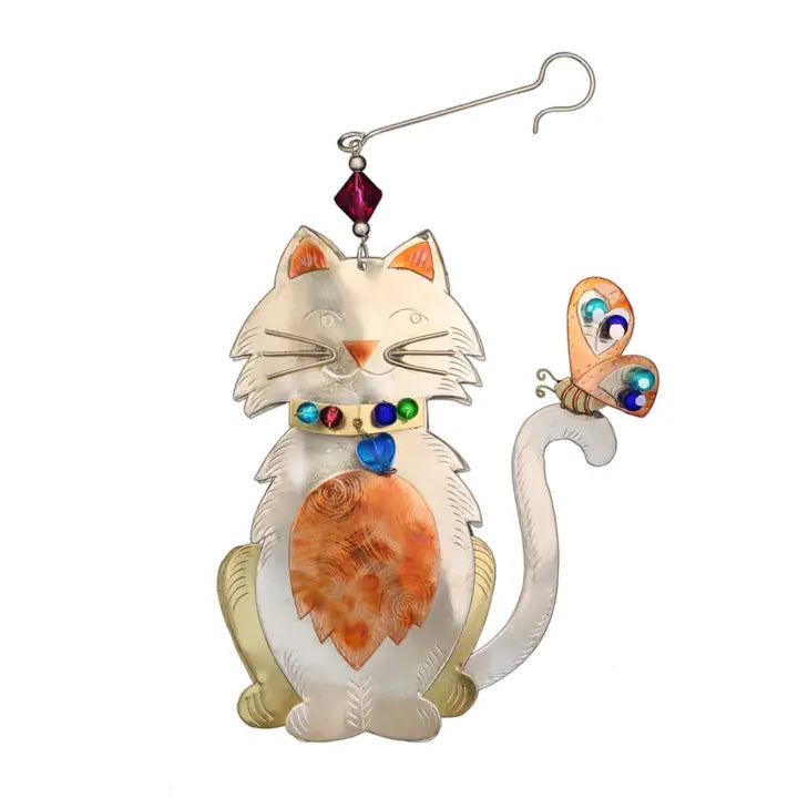 Fluffy Cat Ornament