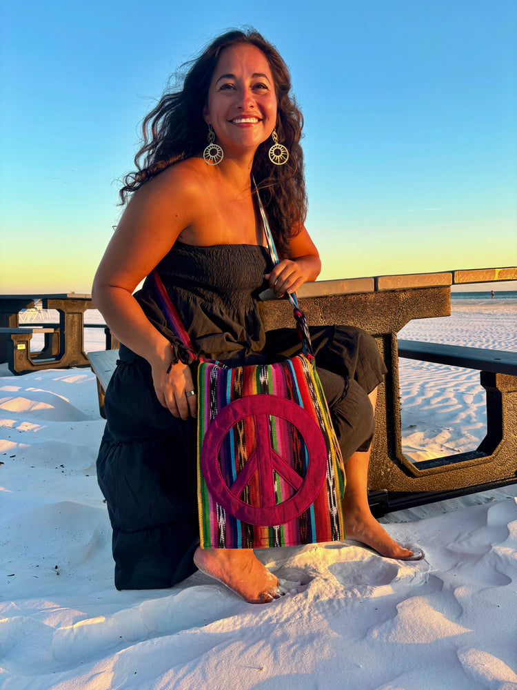 Ikat Peace Bag