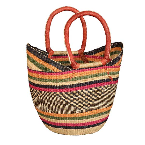 Bolga African Market Shopper Basket