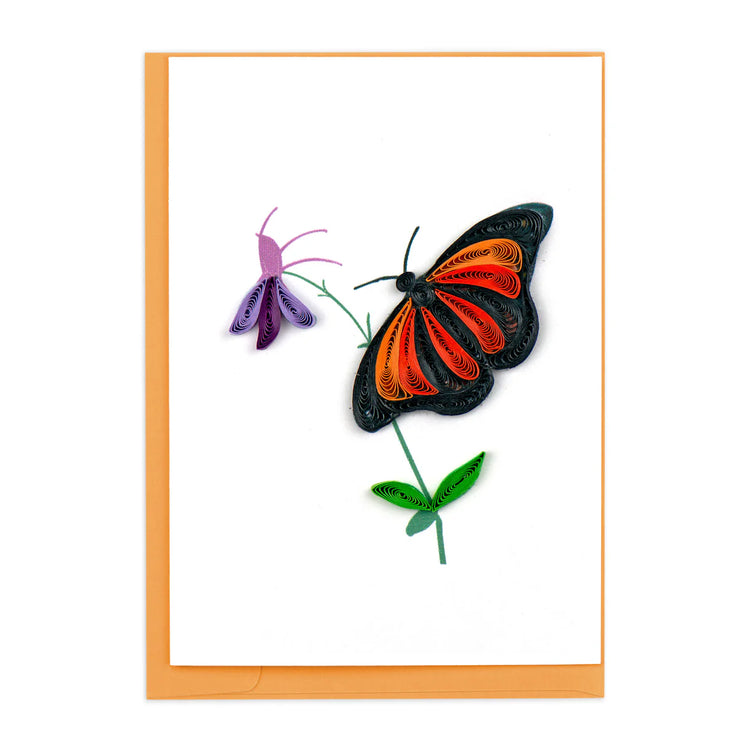 Quilling Monarch Note Card