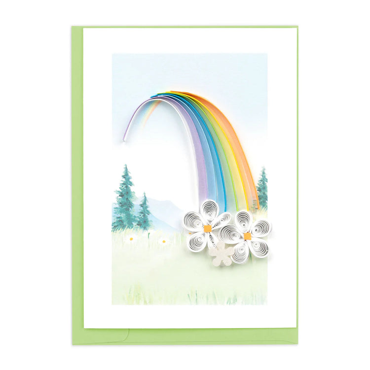Quilling Rainbow Notecard