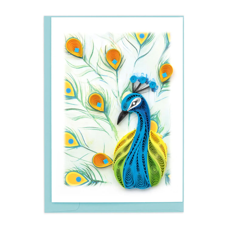 Quilling Peacock Note Card