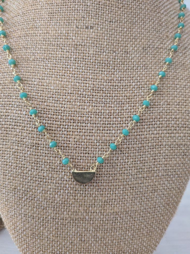 Gladiolus Crystal Necklace