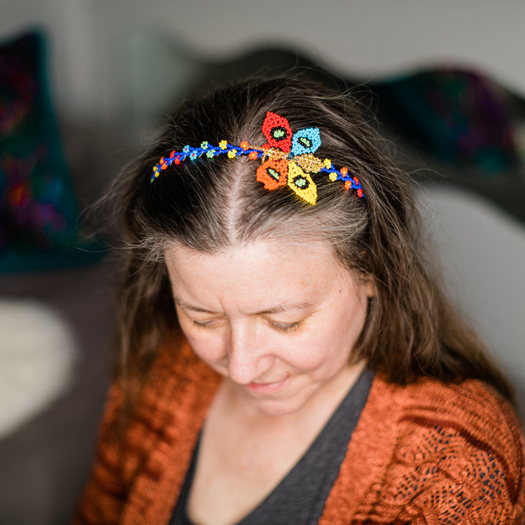 Beaded Butterfly Headband