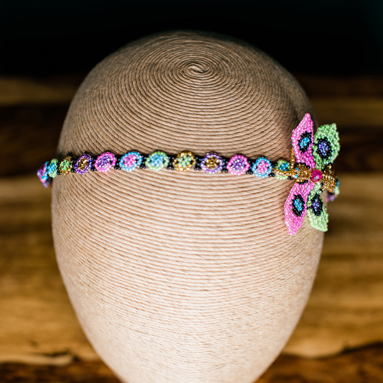 Beaded Butterfly Headband