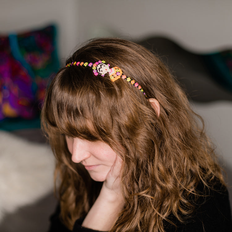 Beaded Frida Kahlo Headband