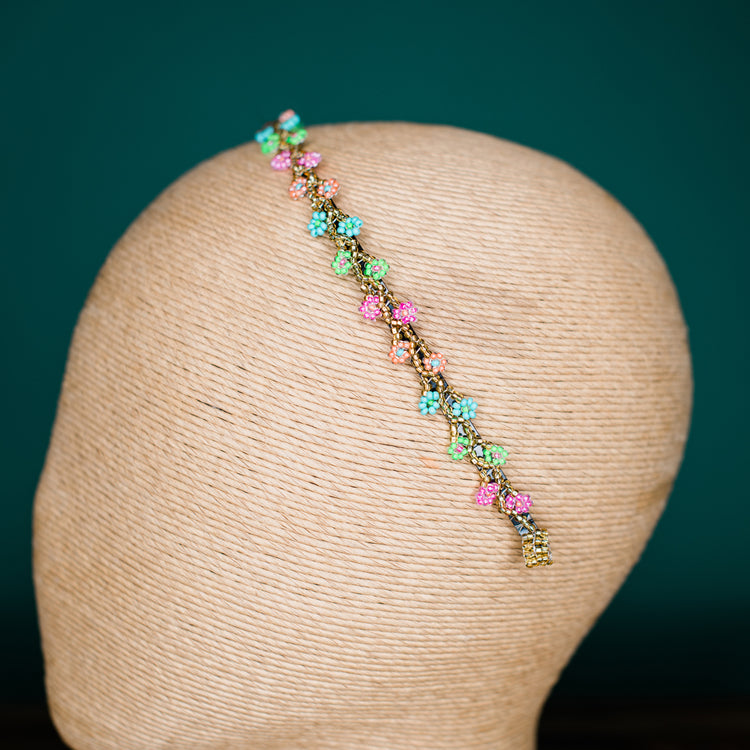 Blooming Petals Beaded Headband